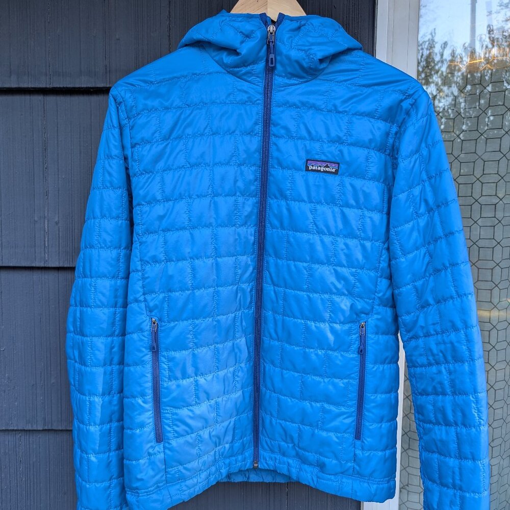 LIKE NEW Patagonia Blue Men's Nano Puff® Hoody Size M